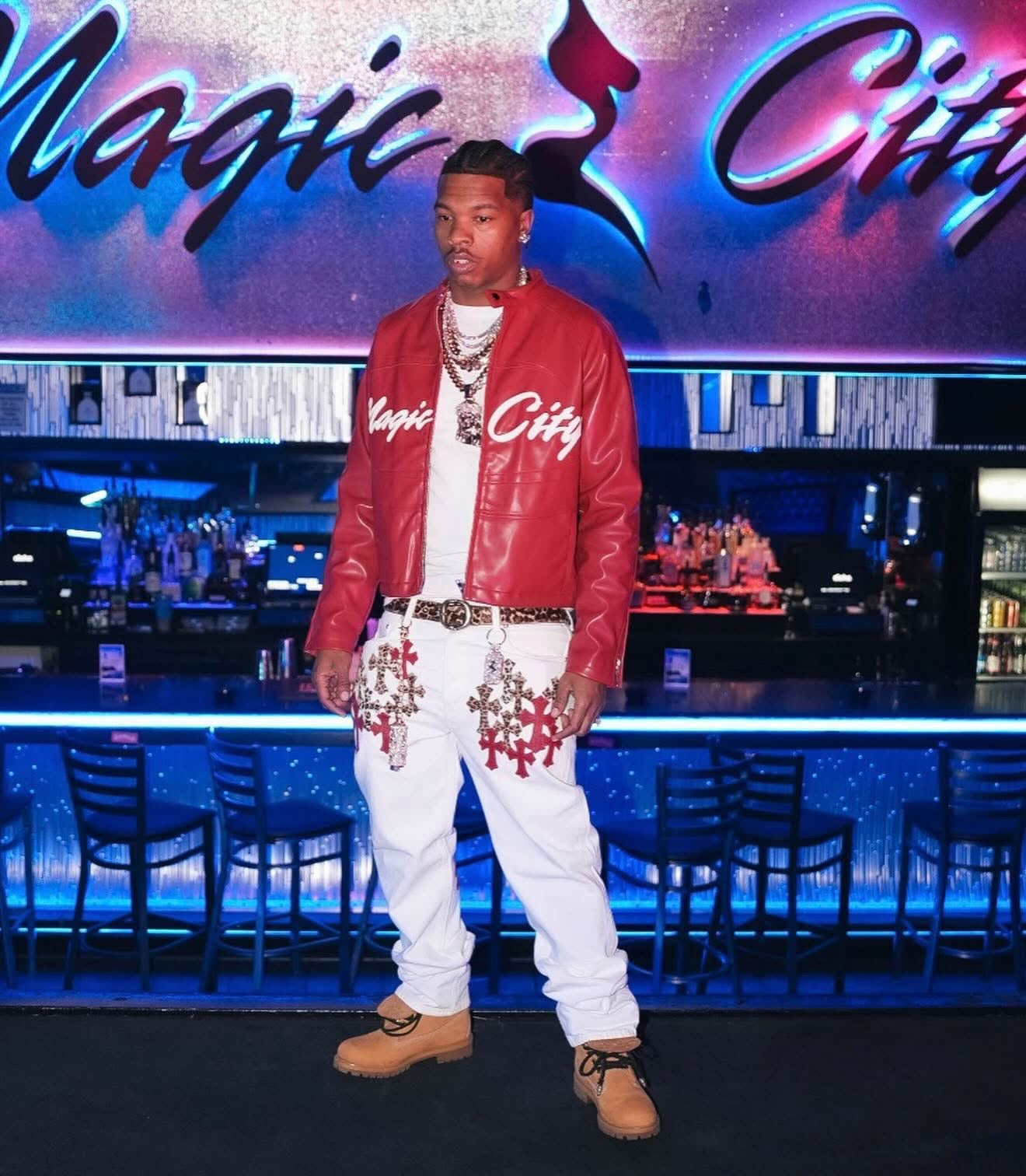 Maroon Motorcycle Jacket