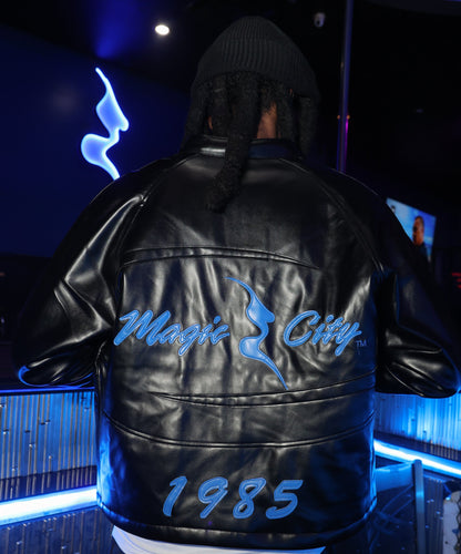 Black & Blue Motorcycle Jacket